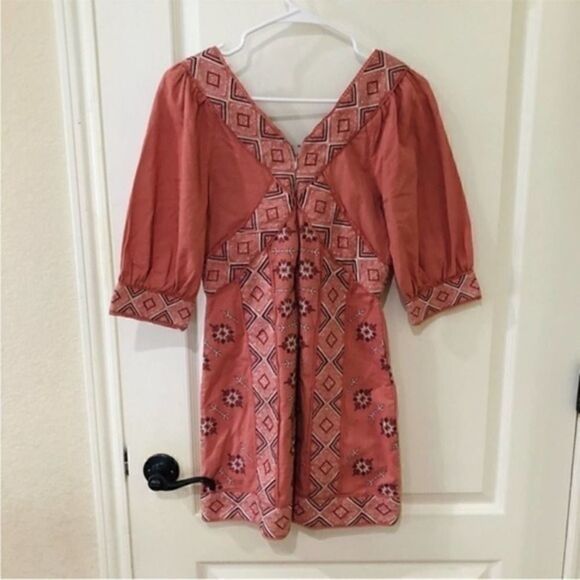 Anthropologie Love Sam Embroidered‎ Dress SP - Picture 8 of 9